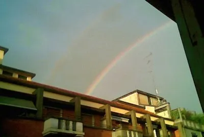 Doppio arcobaleno a Milano