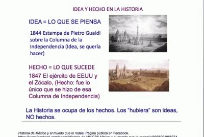 Historia estudia hechos, no ideas