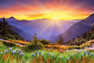 Posta de sol jigsaw puzzle