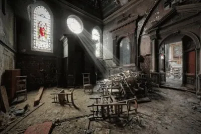 chapel in abandoned monastery