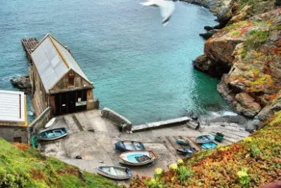 Lizard lifeboat house Cornwall