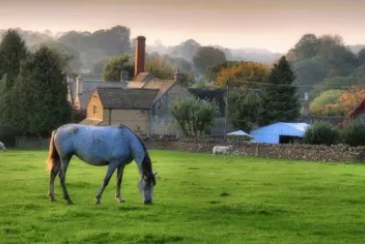 Atumn dusk Cotswolds