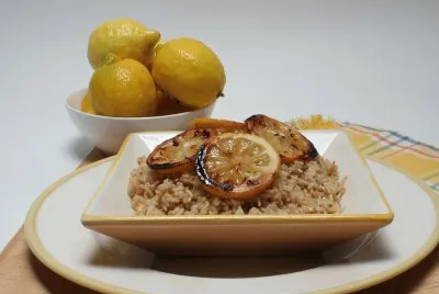 lemon brown rice pilaf