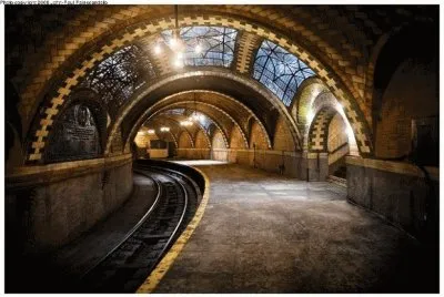 abandoned train station
