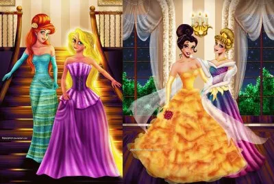 Ariel Rapunzel Belle Aurora