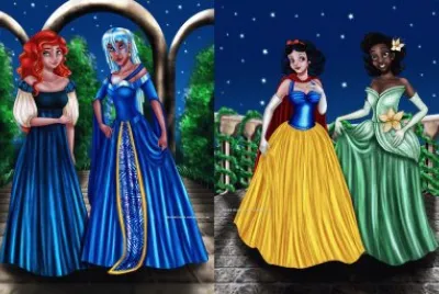 Kida Merida SnowWhite Tiana