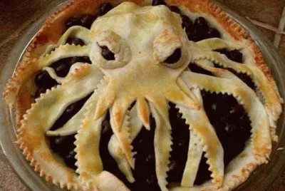 octopus blueberry pie