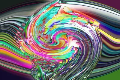 Silver swirl
