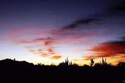 bello atardecer