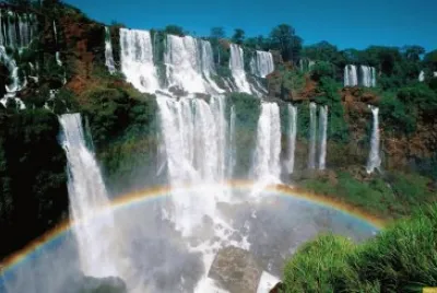 incluso con arco iris