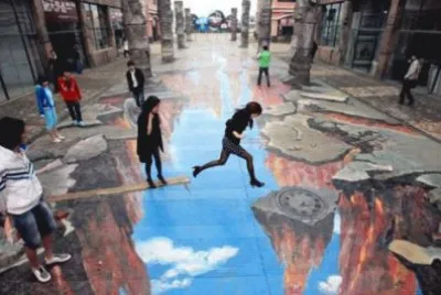 3D street art jigsaw puzzle