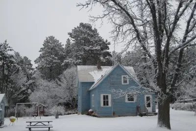 little blue house in the country jigsaw puzzle