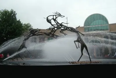 gazelle fountain Philadelphia zoo