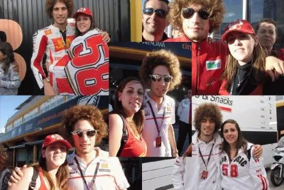 Fotos de Marco Simoncelli conmigo