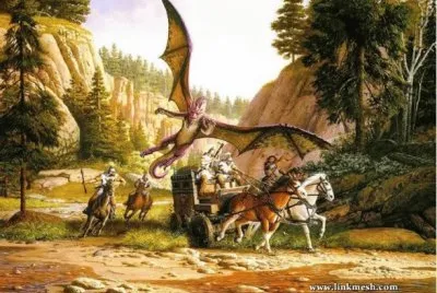 VUELO DE DRAGONES jigsaw puzzle