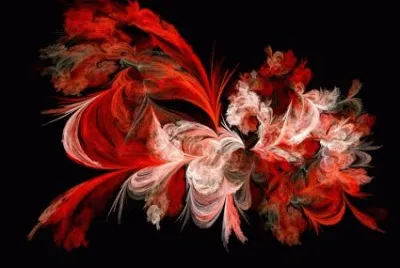 red and white fractal