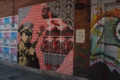 Shepard Fairey mural  Philadelphia