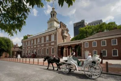 Independence Hall haunted by Ben Franklin