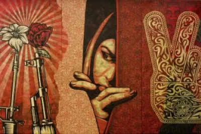 Obey Middle East mural jigsaw puzzle