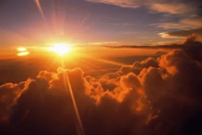 sunset from a jet jigsaw puzzle