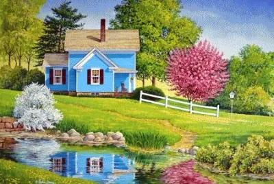 country house jigsaw puzzle
