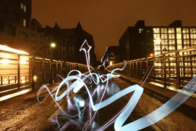 urban light sculpture