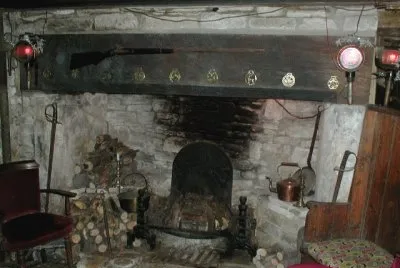 Ancient Ram Inn fireplace