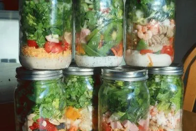 salad in a jar