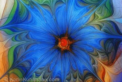 blue flower jigsaw puzzle