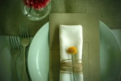 autumn place setting