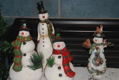 Group of snowmen