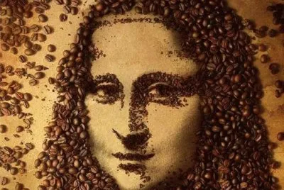 coffee bean mona lisa