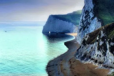 Turquoise cliffs
