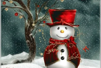 mono de nieve