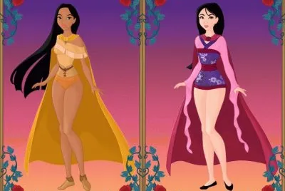 SuperHeroines Pocahontas Mulan jigsaw puzzle