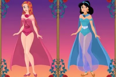 SuperHeroines Giselle Jasmine jigsaw puzzle