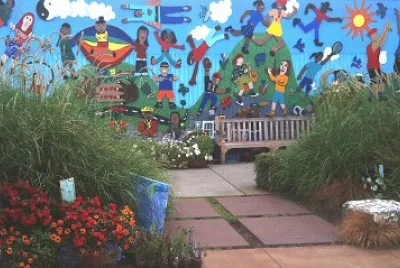 park with mural