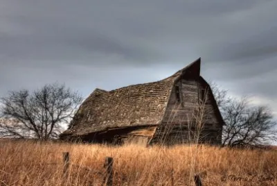 old abandoned barn
