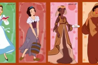 Belle SnowWhite Tiana Jasmine