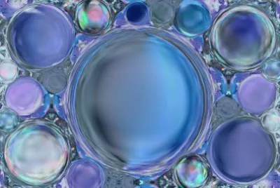 frosted blue pearls