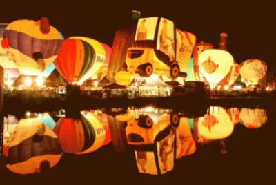 פאזל של globos noche