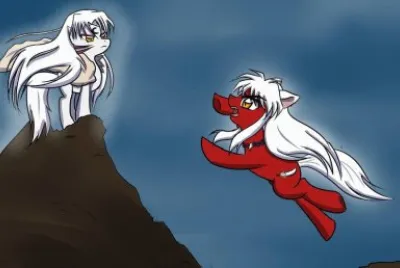 inuyasha and sesshomaru as horses