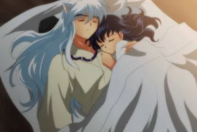 inuyasha and kagome sleeping