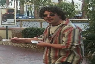 Tim portrays  a hippy