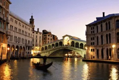 Rialto Bridge and Grand Canal  Venice