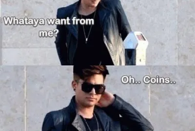 adam lambert being silly