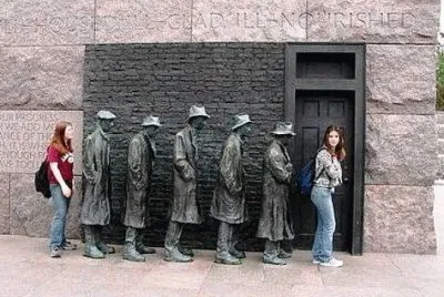 in line