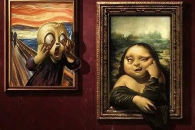 el grito y la mona lisa