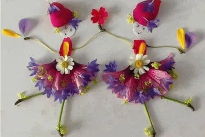 Trabalho com Flores e petalas