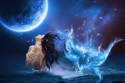 luna azul
